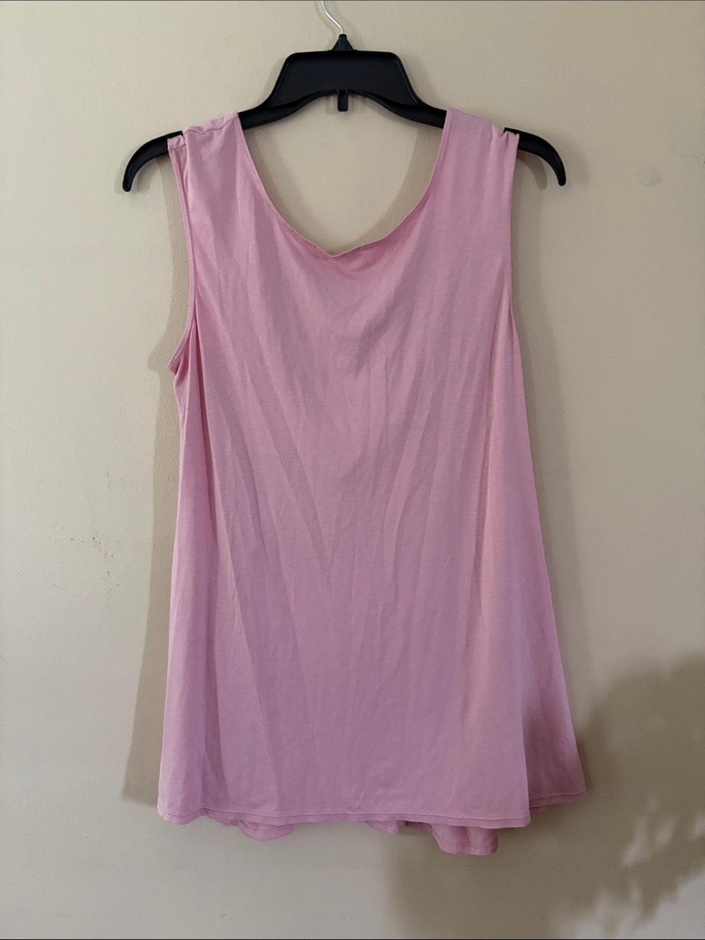 Max Studio Light Pink Scoop Neck Tank Top